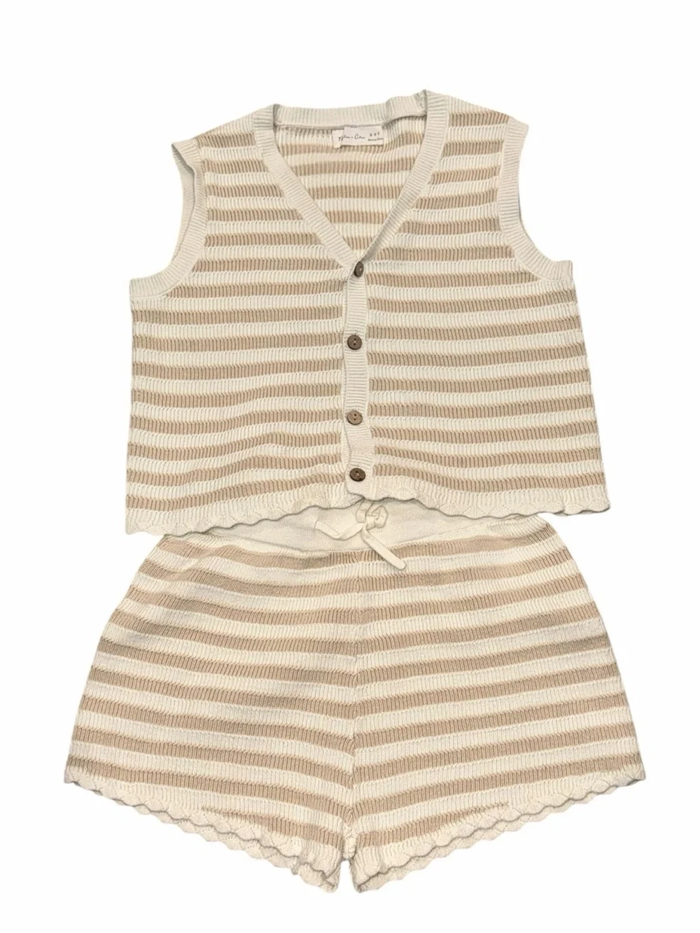 Rylee + Cru knit vest set